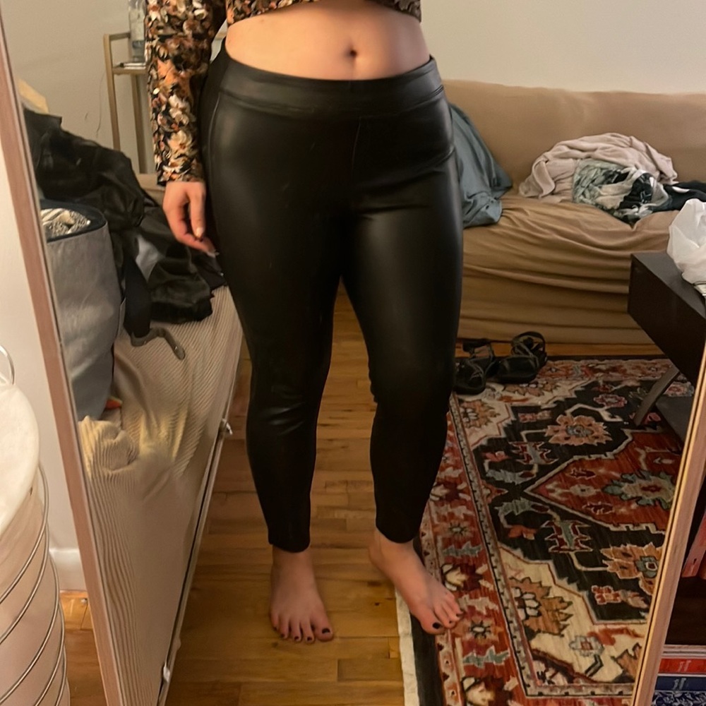 Rachel Zoe faux leather leggings like new